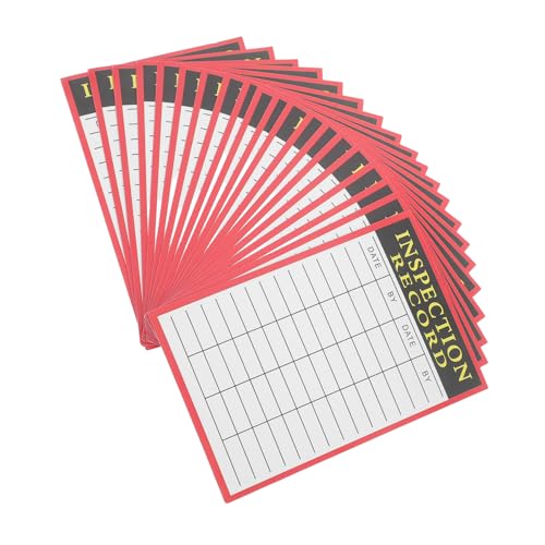 Alipis 20 Blatt Versandbestandskarte Wartungsaufkleber Aufkleber Für Rekordkarten Service-tags Für Geräte Prüfplaketten Wartungstennzeichen Geräte-tags Service-aufkleber Papier von Alipis