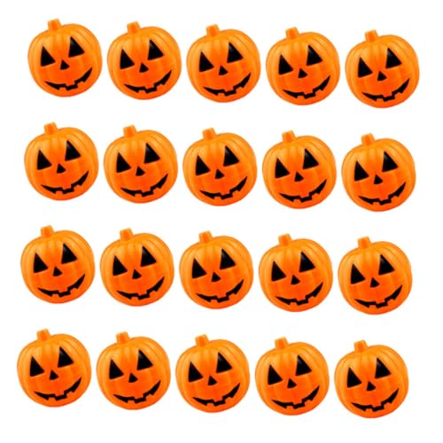 Alipis 20 Stück Mini Halloween Kürbis Süßigkeitsboxen aus Kunststoff Leichte Handliche Snackbox mit Offenem Deckel für Partygeschenk und Treat Holder zu Halloween und Thanksgiving von Alipis