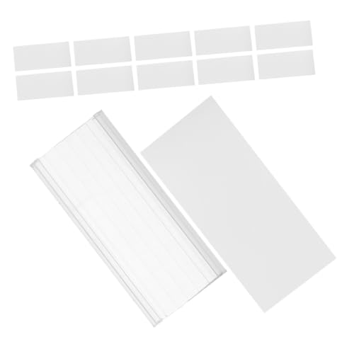 Alipis 20 Stück Preiskarte Gestell Stichworte Marktanzeige schmucklos Regaletikettenhalter klein Supermarkt -Tag -Label -Clip-Etikettenhalter Tag-Display-Halter Plastik Transparent von Alipis