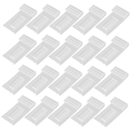 Alipis 20 Stück Preisschild Anzeigeetikett Etiketten für Supermarktregale Pantry -Etikett Clips Clip-On-Etiketthalter Etikettenhalter speichern Pantry -Etiketthalter PVC Transparent von Alipis