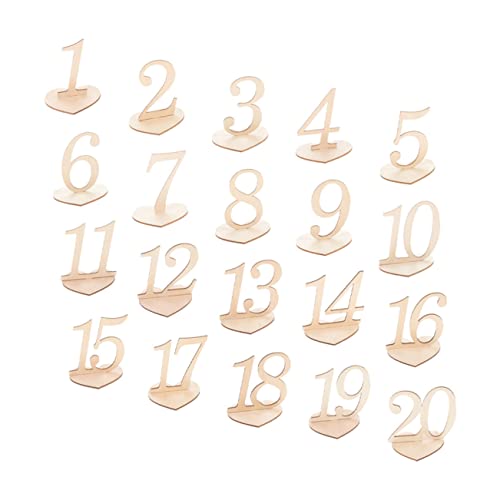 Alipis 20 Stück Teiliges Herzförmiges Tischnummern für Hochzeit Wiederverwendbare Sitzplatzkarten Elegant Modern für Hochzeitsfeier Restaurant Party Dekoration Alipis 20 Stück Teiliges Herzförmiges Tischnummern für Hochzeit Wiederverwendbare Sitzplatzkarten Elegant Modern für Hochzeitsfeier Restaurant Party Dekoration von Alipis