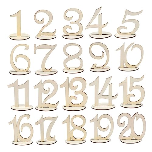 Alipis 20 Stück Teiliges Set Tischnummern für Hochzeit mit Praktischem Sockel Stilvolle Dekoration für Empfang und Party Kompakt Vielseitig Einsetzbar Einfache Handhabung und Alipis 20 Stück Teiliges Set Tischnummern für Hochzeit mit Praktischem Sockel Stilvolle Dekoration für Empfang und Party Kompakt Vielseitig Einsetzbar Einfache Handhabung und von Alipis