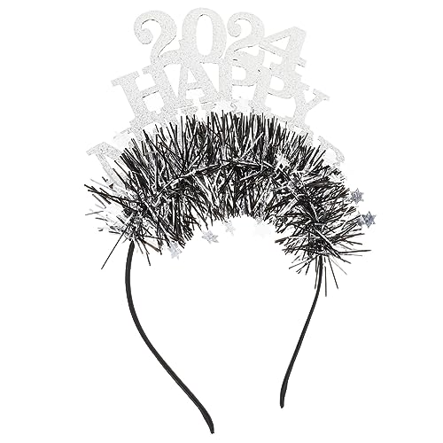 Alipis 2024 Neues Jahr Stirnband Partyzubehör Für Weihnachtsstirnband Haarreifen Für Das Neue Jahr Weihnachts-haarschmuck Stirnbänder Europäisch Und Amerikanisch Krone Kind Latte-kunst von Alipis