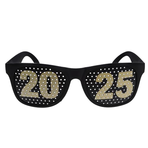 Alipis 2025 Brille Partybrille für Spaße für Party e Zubehör Neujahr e Schwarze e Abschluss-Requisiten Weihnachtse Foto Requisiten Black Alipis 2025 Brille Partybrille für Spaße für Party e Zubehör Neujahr e Schwarze e Abschluss-Requisiten Weihnachtse Foto Requisiten Black von Alipis