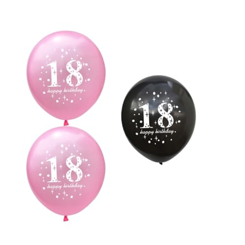 Alipis 20St 18 Geburtstagsdekorationen Luftballons Latexballons 18 Geburtstagsballons Emulsion Bar Mizwa von Alipis