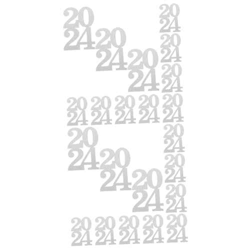 Alipis 24 Stück 2024 Vasendekoration Tafelaufsätze Für Den Abschluss 2024 Grad Tischdekoration Dekoration Für Die Abschlussfeier Ausschnitte Für Das Neue Jahr Papier Ornament Doppelseitig von Alipis