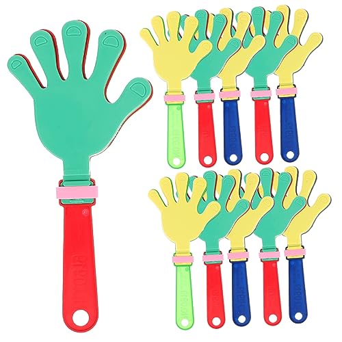 Alipis 24 Stück Teiliges Hand Clapper aus Hochwertigem Kunststoff Leicht und Sicher Laute Klatschgeräusche für Party Konzert und Karneval Geeignet für Erwachsene Zufällige Farbe von Alipis