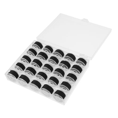 Alipis 25 Rollen Spulen Nähgarn-set Polyester-garnspulen Vorgewickelte Spule Mit Etui Für Handnähmaschinen, Notfall Und Reisen, Heimwerken Und Zuhause von Alipis