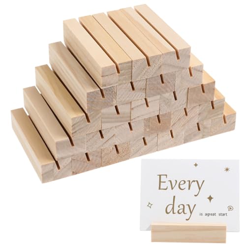 Alipis 25Stücke Holzkartenhalter Rechteckige Foto Und Memo Halter Für Büro Hochzeit Konferenzen Und Zuhause Für Notizen Erinnerungsfotos Und Tischdekoration Alipis 25Stücke Holzkartenhalter Rechteckige Foto Und Memo Halter Für Büro Hochzeit Konferenzen Und Zuhause Für Notizen Erinnerungsfotos Und Tischdekoration von Alipis