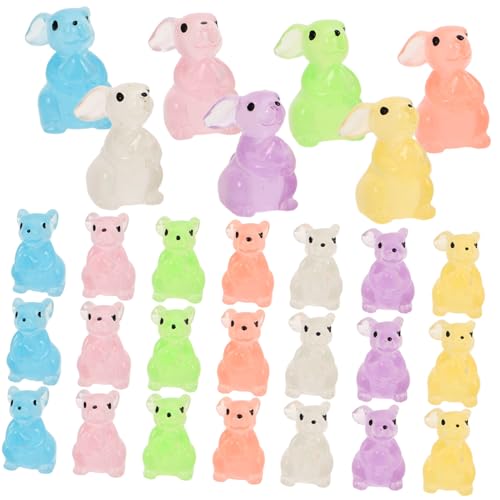 Alipis 28 Stück Teiliges Leuchtende Mini-hasenfiguren aus Resin Farbenfrohe Kleine Tischdekorationen Langlebige Nachtlicht-Ornamente für Schreibtisch Regal und Kleine Räume Alipis 28 Stück Teiliges Leuchtende Mini-hasenfiguren aus Resin Farbenfrohe Kleine Tischdekorationen Langlebige Nachtlicht-Ornamente für Schreibtisch Regal und Kleine Räume von Alipis