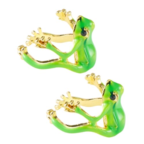 Alipis 2Stücke Frosch Ringe Verstellbarer Offener Damenring Süßer Froschschmuck Einzigartiges Design und Hautfreundlich Perfektes für Freunde Ästhetische Tierringe Alipis 2Stücke Frosch Ringe Verstellbarer Offener Damenring Süßer Froschschmuck Einzigartiges Design und Hautfreundlich Perfektes für Freunde Ästhetische Tierringe von Alipis