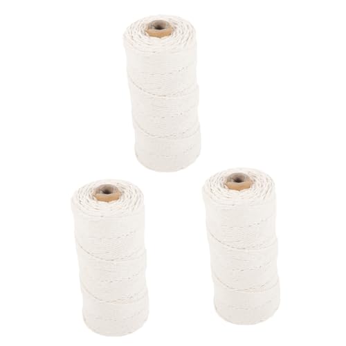 Alipis 3 Rollen Diy Baumwollseil Vielseitige Makramee Schnur für Handarbeiten Dekoration und Geschenkverpackung Langlebig und Sicher für Kreative Projekte und Diy Crafts Alipis 3 Rollen Diy Baumwollseil Vielseitige Makramee Schnur für Handarbeiten Dekoration und Geschenkverpackung Langlebig und Sicher für Kreative Projekte und Diy Crafts von Alipis