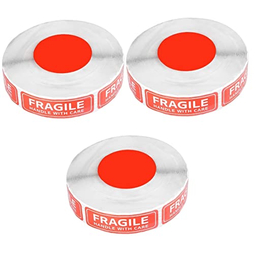Alipis 3 Rollen Fragile Warnaufkleber Selbstklebendes Schild für Sichere Transporte Große für Versand die Verpackung von Rolle Alipis 3 Rollen Fragile Warnaufkleber Selbstklebendes Schild für Sichere Transporte Große für Versand die Verpackung von Rolle von Alipis