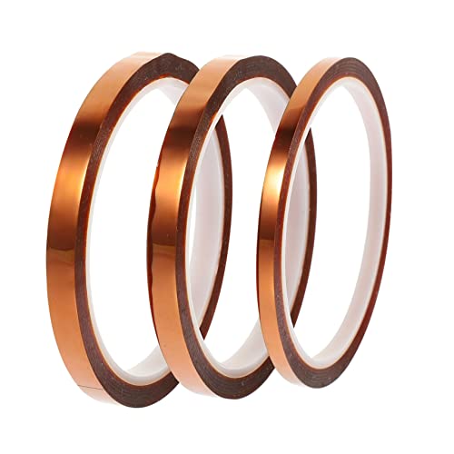 Alipis 3 Rollen Hochtemperaturband Isolierband für Thermische Isolation Hochwertiges Klebeband für Schweißarbeiten und Elektronik für Beschichtungen und Verpackungen von Alipis
