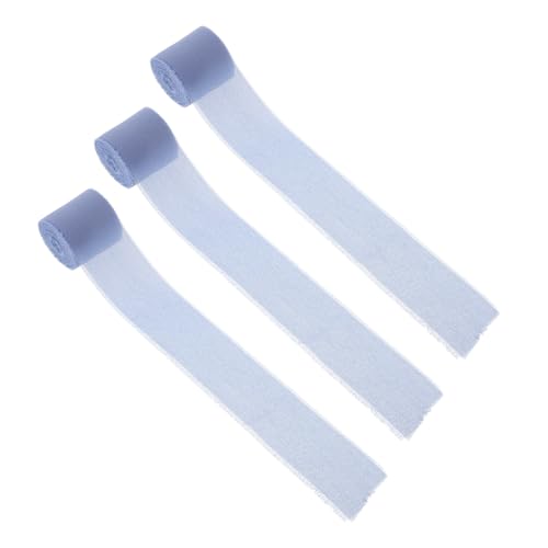 Alipis 3 Rollen Vielseitiges Fransenrand Band aus Chiffon für Hochzeitssträuße Geschenkverpackung und Arrangements und Weiches Dekoband von Alipis