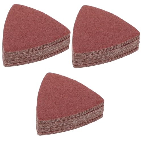 Alipis 3 Sätze Sandpapier Oszillierendes Schleifpad Unterlage Dreieck-schleifpad Schleifen Streugut Handschleifpad Schleifpads Handpolierpad Schleifpapier Beflocken 20 Stück * 3 von Alipis