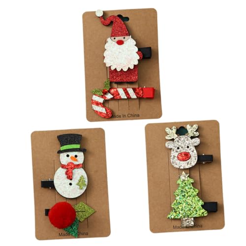 Alipis 3 Satz Teiliges Weihnachts Haarschmuck für Bunte Haarspangen mit Festlichem Design Langlebig Hautfreundlich für Weihnachtsfeiern Maskenbälle und Festtagslooks von Alipis