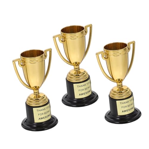 Alipis 3 Stück Mini Trophäen aus Goldene Plastik Trophäen für Belohnungspreise für Sportwettkämpfe Schulveranstaltungen und Partys Motivationspreise für Junge Alipis 3 Stück Mini Trophäen aus Goldene Plastik Trophäen für Belohnungspreise für Sportwettkämpfe Schulveranstaltungen und Partys Motivationspreise für Junge von Alipis