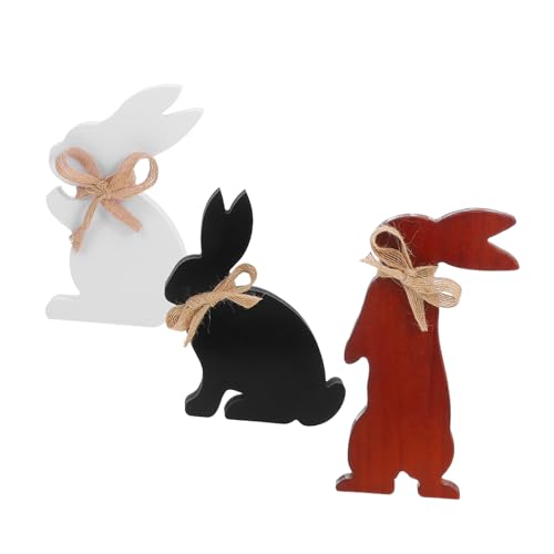 Alipis Handgefertigte Osterhasen-Statue Aus Holz 3-teiliges Set Für Tisch- Oder Wanddekoration Landhausstil Holzschild Alipis Handgefertigte Osterhasen-Statue Aus Holz 3-teiliges Set Für Tisch- Oder Wanddekoration Landhausstil Holzschild von Alipis