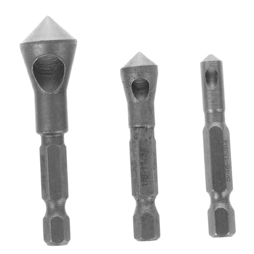 Alipis 3 Stück Teiliges Cobalt Stahl Entgratwerkzeug Set Sechskantschaft Fasenbohrer für Kunststoff Aluminium Kupfer PVC und Isolierplatten zum Entgraten und Anfasen von Löchern Alipis 3 Stück Teiliges Cobalt Stahl Entgratwerkzeug Set Sechskantschaft Fasenbohrer für Kunststoff Aluminium Kupfer PVC und Isolierplatten zum Entgraten und Anfasen von Löchern von Alipis