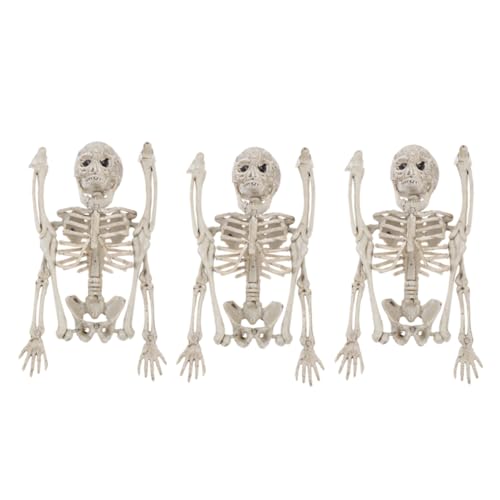 Alipis 3 Stück Teiliges Halloween Skelett Deko aus Detailreiche Skelettfigur für Gruselige und Tischdekoration Stilvolle Haunted House Deko für Party und Zuhause Alipis 3 Stück Teiliges Halloween Skelett Deko aus Detailreiche Skelettfigur für Gruselige und Tischdekoration Stilvolle Haunted House Deko für Party und Zuhause von Alipis
