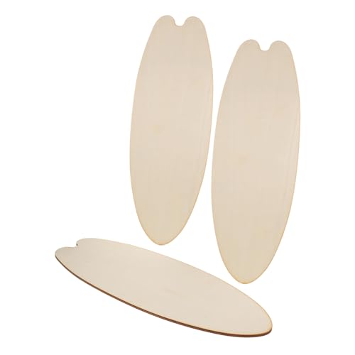 Alipis 3 Stück Teiliges Surfboard Wanddekor aus Holz Unbehandelte Holzplatten für DIY Bastelprojekte Tropisches Sommer Strand-motiv für Kreative Wandgestaltung und Hawaii-inspirierte von Alipis