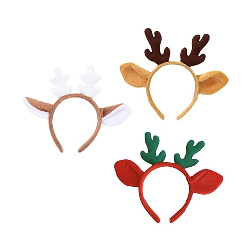 Alipis 3 Stück Teiliges Weihnachts Haarreif mit Dekorativen Rentiergeweihen Braun Grün Weiß Leicht Bequem Rutschfest Festlich für Weihnachtsfeiern und Cosplay Alipis 3 Stück Teiliges Weihnachts Haarreif mit Dekorativen Rentiergeweihen Braun Grün Weiß Leicht Bequem Rutschfest Festlich für Weihnachtsfeiern und Cosplay von Alipis