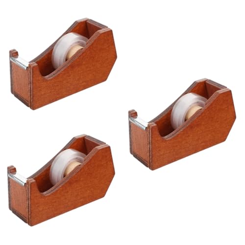 Alipis 3 Stück Tierformbandhalter Verpackung Usb Büro Schreibtisch Spender Klebeband-organizer Klebebandhalter Holz von Alipis