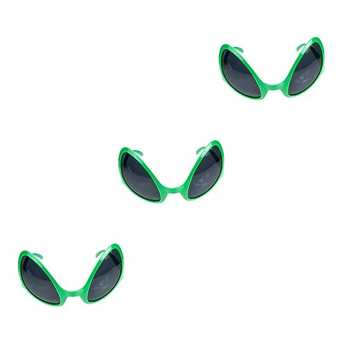 Alipis 3 Stück außerirdische Brille Cosplay verrückt futuristisch lustige Alien-Brille Alien Dress-up Alien-Sonnenbrillen-Requisite lustige Alien-Sonnenbrille Alien-Requisite Plastik Alipis 3 Stück außerirdische Brille Cosplay verrückt futuristisch lustige Alien-Brille Alien Dress-up Alien-Sonnenbrillen-Requisite lustige Alien-Sonnenbrille Alien-Requisite Plastik von Alipis