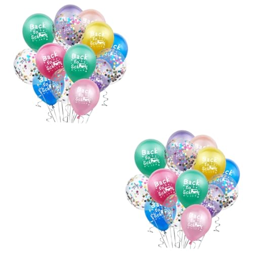 Alipis 30 Stk Partyballon Luftballons in zufälliger Farbe Farbballons lustige Luftballons Ballon-Dekor Schulballon latex luftballons latex ballons Ballon drucken Studentenballon schmücken von Alipis