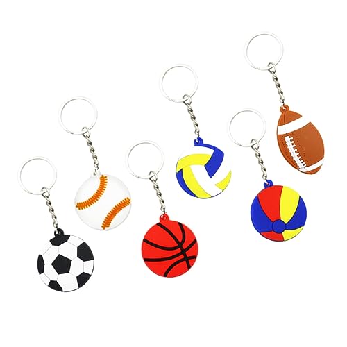 Alipis 30 Stück Teiliges PVC Sport Schlüsselanhänger mit Fußball Baseball Basketball Volleyball Beach Ball Rugby Anhänger für Taschen Autoschlüssel Partygeschenke und Dekoration Alipis 30 Stück Teiliges PVC Sport Schlüsselanhänger mit Fußball Baseball Basketball Volleyball Beach Ball Rugby Anhänger für Taschen Autoschlüssel Partygeschenke und Dekoration von Alipis