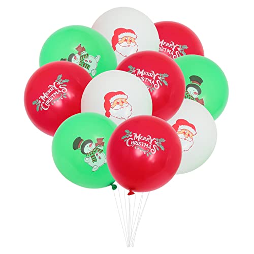 Alipis 30 Stück Weihnachtliche Latexballons Farbige Luftballons Dekorationen Farbballons Luftballons An Heiligabend Weihnachtsfeier Ballon Urlaub Weihnachtsballons Weihnachtsdeko Emulsion von Alipis