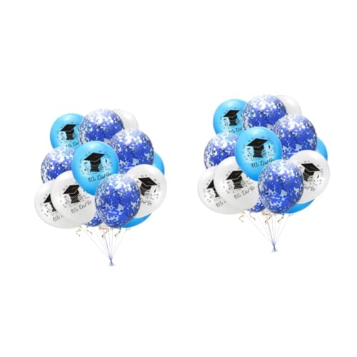 Alipis 30-Teiliges Set Latexballons kamindeko inneneinrichtung white balloons Luftballons buchstaben ballons Ballon-Set Briefballons für die Abschlusssaison Pailletten Suite Kombination von Alipis