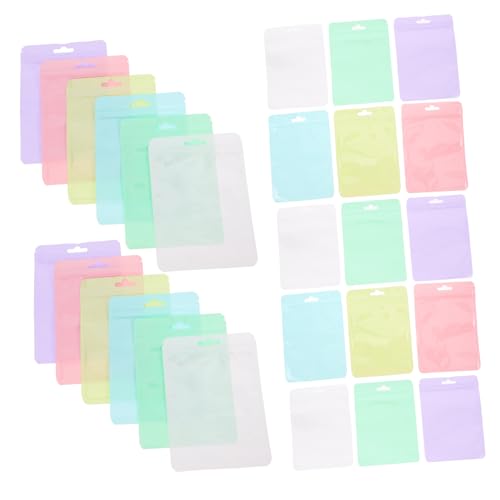 Alipis 300 Stück Wiederverschließbare Plastiktüten Macarons Transparente für Schmuck Kleine Accessoires für Kleine Unternehmen mit Dichtem Verschluss Ansprechendem Design von Alipis