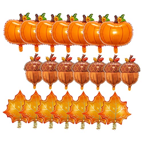 Alipis 30Stücke Teiliges Herbstpartyballons für Thanksgiving Dekorative Luftballons mit Kürbis Ahornblättern und Kiefernkegeln für Festliche Anlässe und Wohnraumgestaltung Alipis 30Stücke Teiliges Herbstpartyballons für Thanksgiving Dekorative Luftballons mit Kürbis Ahornblättern und Kiefernkegeln für Festliche Anlässe und Wohnraumgestaltung von Alipis