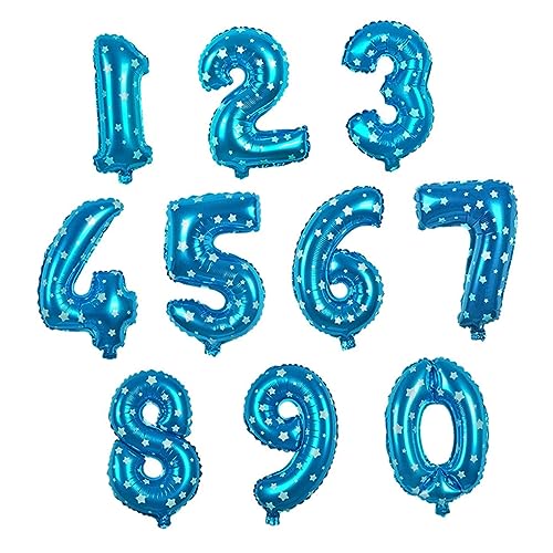 Alipis 32 Zahlenballondekoration Zahlen Luftballon Luftballons Zahlenballons Geburtstag Hochzeitsnummer Ballon Nummernballons Aus Folie Ballon Mit Partynummer Einstellen Anzahl von Alipis