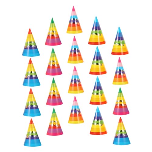 Alipis 36 Stück Geburtstagsfeier Hüte Papier Cone Partyhüte für Kindergeburtstag Süßes Kopfaccessoire für Jungen für Feiern und Dekorationen von Alipis