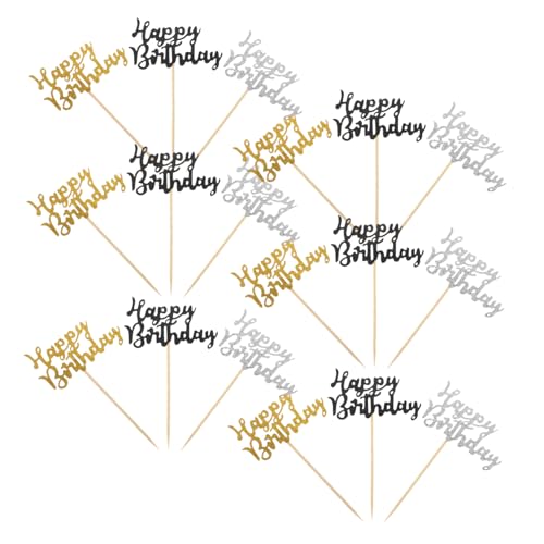 Alipis 36 Stück Glitzer-cupcake-topper: Kuchendekorationen Für Geburtstagspartys, Wiederverwendbare Dessert-picks Für Geburtstags-, Hochzeits- Und Partyfeiern Alipis 36 Stück Glitzer-cupcake-topper: Kuchendekorationen Für Geburtstagspartys, Wiederverwendbare Dessert-picks Für Geburtstags-, Hochzeits- Und Partyfeiern von Alipis
