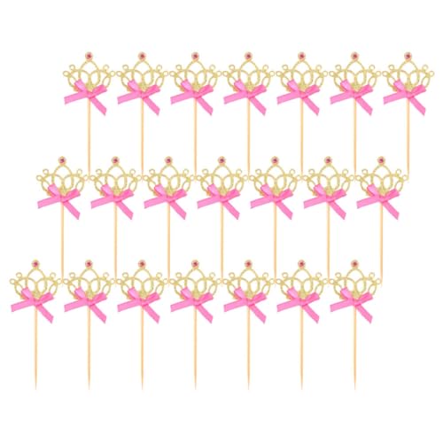 Alipis 36St Kronenkuchen-Einsatz Prinzessinnen-Cupcake-Topper Prinzessinnen-Kuchendekorationen geburtstagstorte dekorationen Geburtstagstorte dekorative Requisiten Juwel von Alipis