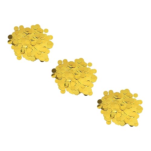 Alipis 3Taschen Romantisches Runde Form Konfetti Glitzer Konfetti Dekoration Für Hochzeiten Und Partys Tischdekoration Für Feierlichkeiten von Alipis