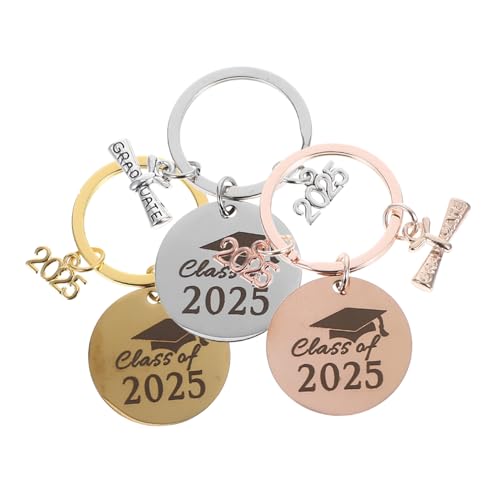 Alipis 3pcs Abschlussschlüsselkette Edelstahl-key Ring Inspirierender Abschluss-abschluss Souvenir Langlebig Für Die Schlüsselkette Für Absolventen Für Brieftaschen Alipis 3pcs Abschlussschlüsselkette Edelstahl-key Ring Inspirierender Abschluss-abschluss Souvenir Langlebig Für Die Schlüsselkette Für Absolventen Für Brieftaschen von Alipis