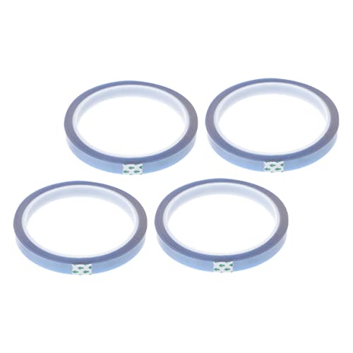Alipis 4 Rollen Hitzebeständiges Klebeband Hochtemperatur Tape für Sublimation für Tassen Flaschen und Platten Rückstandsfreies Übertragen und Einfache Handhabung von Alipis