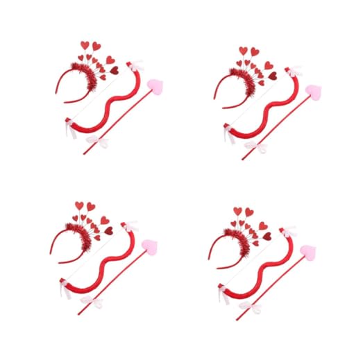 Alipis 4 Sätze Amor Bogen und Valentinstag Herz Stirnband Amor-Kostüm zum Valentinstag Kostümzubehör Kostümsammlung Valentinstags-Stirnbänder für Frauen Herz Stirnband Amor ABS rot Alipis 4 Sätze Amor Bogen und Valentinstag Herz Stirnband Amor-Kostüm zum Valentinstag Kostümzubehör Kostümsammlung Valentinstags-Stirnbänder für Frauen Herz Stirnband Amor ABS rot von Alipis