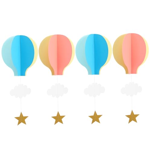 Alipis 4 Stück 3D Heißluftballon Ornamente Aus Papier Für Geburtstagsfeiern Heißes Ornament Für Decken Krippen Ornamente Kindergarten Fenster Hängedekoration Ornamente Für Alipis 4 Stück 3D Heißluftballon Ornamente Aus Papier Für Geburtstagsfeiern Heißes Ornament Für Decken Krippen Ornamente Kindergarten Fenster Hängedekoration Ornamente Für von Alipis