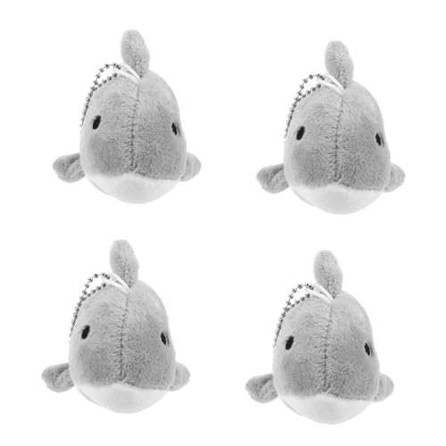Alipis 4 Stück Cartoon Hai Puppe Mini Tierpuppe Mini Tiere Schlüsselanhänger Hai Schlüsselanhänger Mit Tiermotiv Rucksack von Alipis