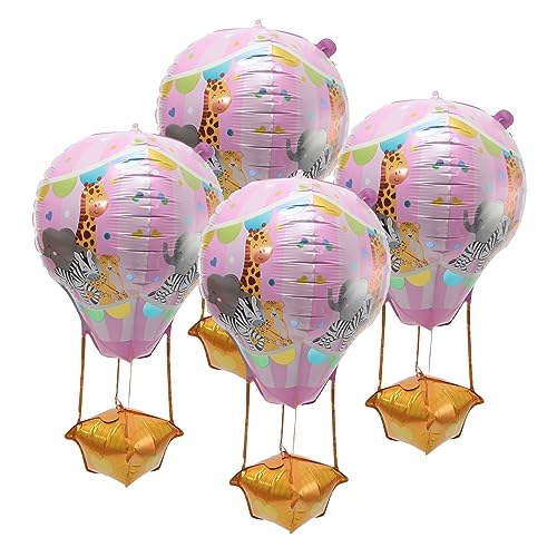 Alipis 4 Stück Heißluftballon Folienballons für Kindergeburtstag Lustige und Farbenfrohe Partydekorationen aus Aluminiumfolie und Fotoszenen Alipis 4 Stück Heißluftballon Folienballons für Kindergeburtstag Lustige und Farbenfrohe Partydekorationen aus Aluminiumfolie und Fotoszenen von Alipis