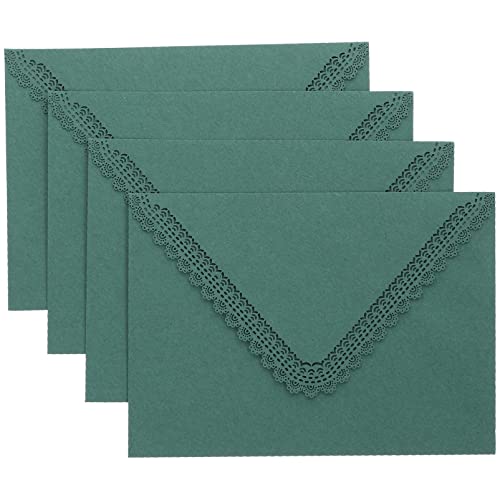Alipis 4 Stück Hochzeits Einladungskarten Umschläge mit Filigranem Design Dunkelgrün für Hochzeiten Geburtstagsfeiern und Besondere Anlässe Alipis 4 Stück Hochzeits Einladungskarten Umschläge mit Filigranem Design Dunkelgrün für Hochzeiten Geburtstagsfeiern und Besondere Anlässe von Alipis