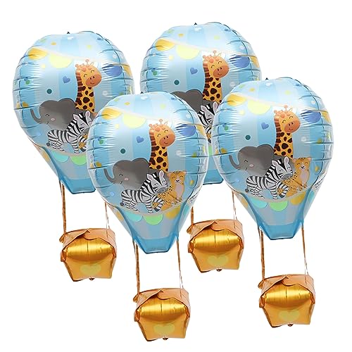 Alipis 4 Stück Luftballons Teiliges Heißluftballon Folienballons Kindergeburtstag Dekoration Niedliche Aluminium Folie Ballons für Partys Geburtstagsfeiern und Festlichkeiten Farbenfrohe Alipis 4 Stück Luftballons Teiliges Heißluftballon Folienballons Kindergeburtstag Dekoration Niedliche Aluminium Folie Ballons für Partys Geburtstagsfeiern und Festlichkeiten Farbenfrohe von Alipis