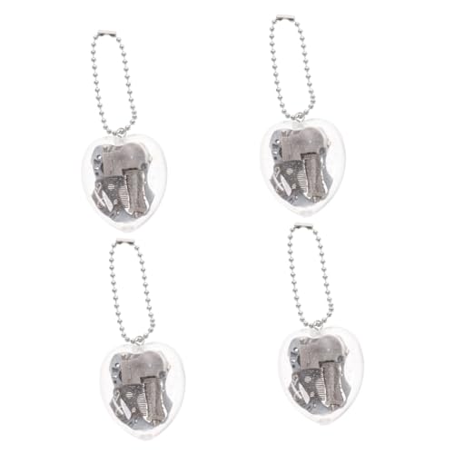 Alipis 4 Stück Musik Box Schlüsselanhänger Charm Kreatives Transparente Mini Spieluhr für Taschen Diy Dekoration Geschenkidee für Freunde und Familie Alipis 4 Stück Musik Box Schlüsselanhänger Charm Kreatives Transparente Mini Spieluhr für Taschen Diy Dekoration Geschenkidee für Freunde und Familie von Alipis