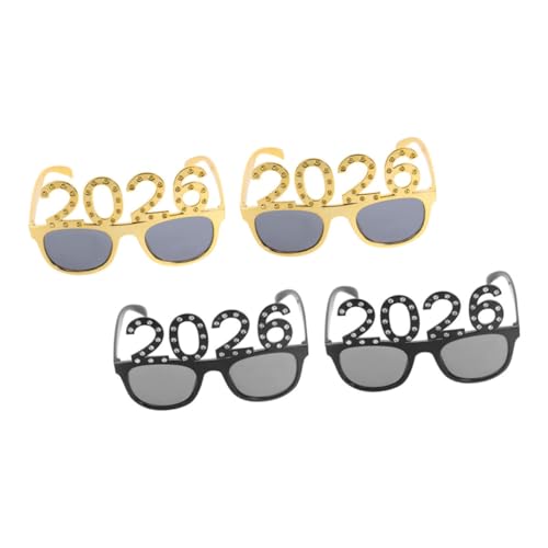 Alipis 4 Stück Partybrillen mit Strassrahmen Leichte Bequeme Neujahrsbrille für Feierlichkeiten Modisches Design mit Funkelnder Zahlenverzierung als Foto Requisite und Partyaccessoire Alipis 4 Stück Partybrillen mit Strassrahmen Leichte Bequeme Neujahrsbrille für Feierlichkeiten Modisches Design mit Funkelnder Zahlenverzierung als Foto Requisite und Partyaccessoire von Alipis